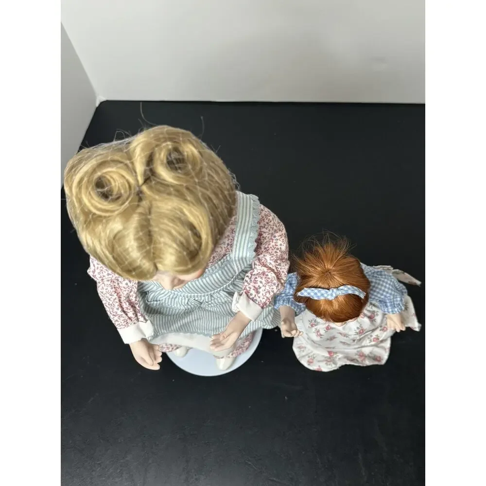 Danbury Mint Is it Sweet Enough?‎ Porcelain Mother Daughter Dolls by Judy Belle